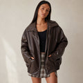 Adalyn – Oversized Faux Leather Jacket | Edgy Layer for Everyday Outfits