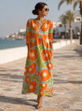 Daphne – Floral Print Maxi Dress | Effortless Everyday Elegance