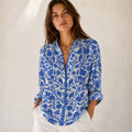 Genevieve – Floral Button-Up Blouse | Easy Elegance for Work & Weekend